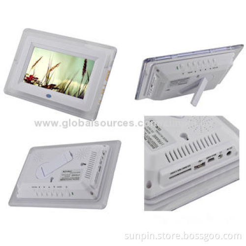 Multifunction Digital Photo Frame with 480 x 234 Resolution